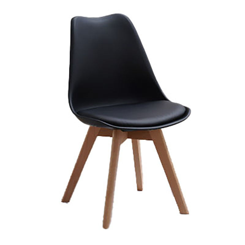 Sedie da cucina in stile contemporaneo sedia laterale senza braccio con gambe in legno