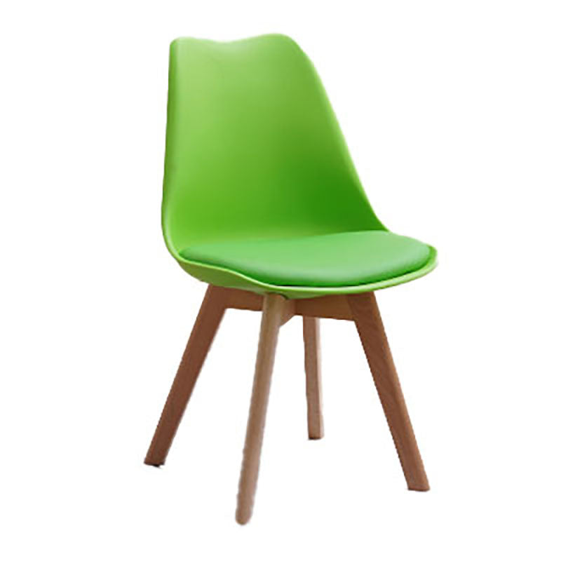 Sedie da cucina in stile contemporaneo sedia laterale senza braccio con gambe in legno