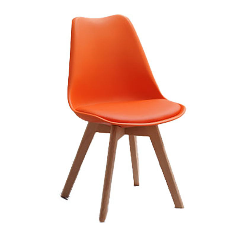 Sedie da cucina in stile contemporaneo sedia laterale senza braccio con gambe in legno