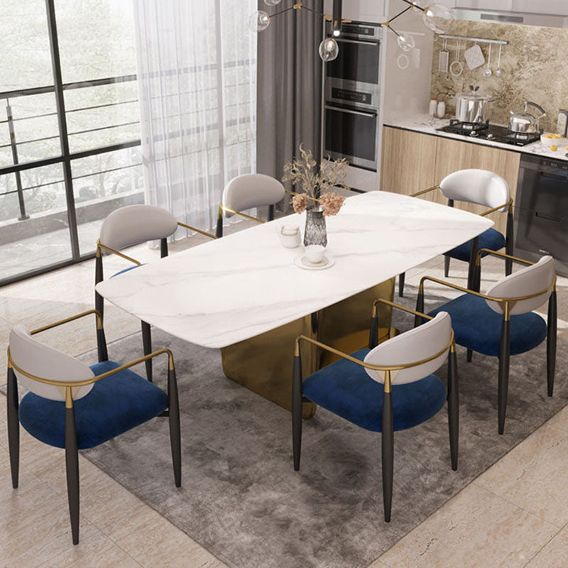 Sillas de cocina de estilo moderno que cenan la silla lateral del brazo trasero abierto con las piernas del metal