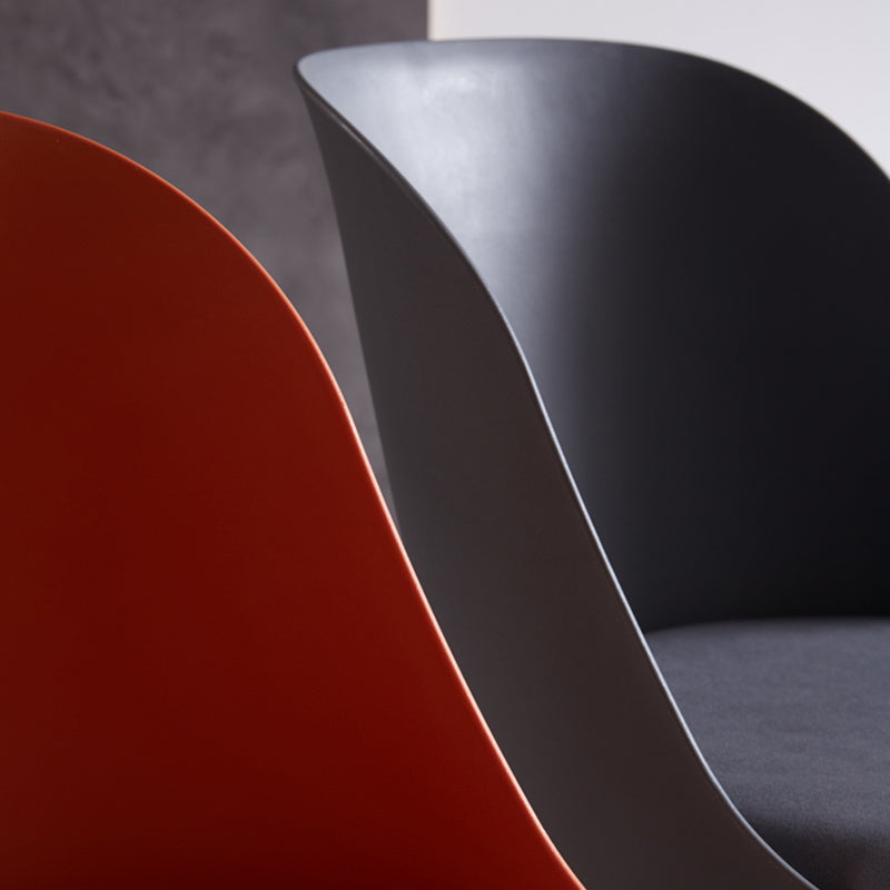 Contemporary Style Kitchen Chair Dining Armless Side Chairs with Metal Legs
