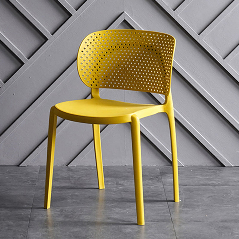 Sillas contemporáneas que cenan la silla lateral abierta plástica sin brazos para la cocina
