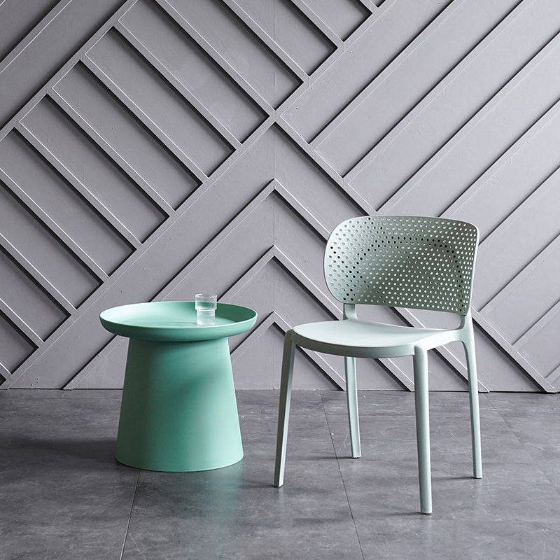 Sillas contemporáneas que cenan la silla lateral abierta plástica sin brazos para la cocina