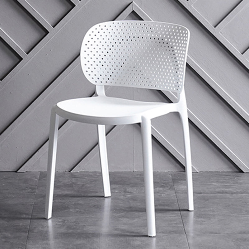 Sillas contemporáneas que cenan la silla lateral abierta plástica sin brazos para la cocina