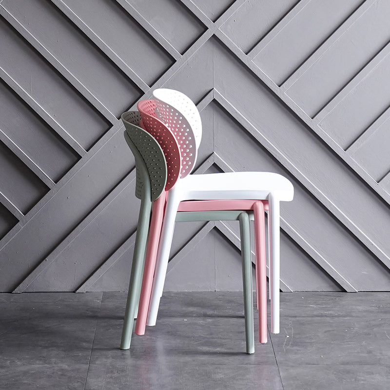 Sillas contemporáneas que cenan la silla lateral abierta plástica sin brazos para la cocina