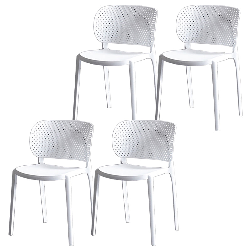 Sillas contemporáneas que cenan la silla lateral abierta plástica sin brazos para la cocina