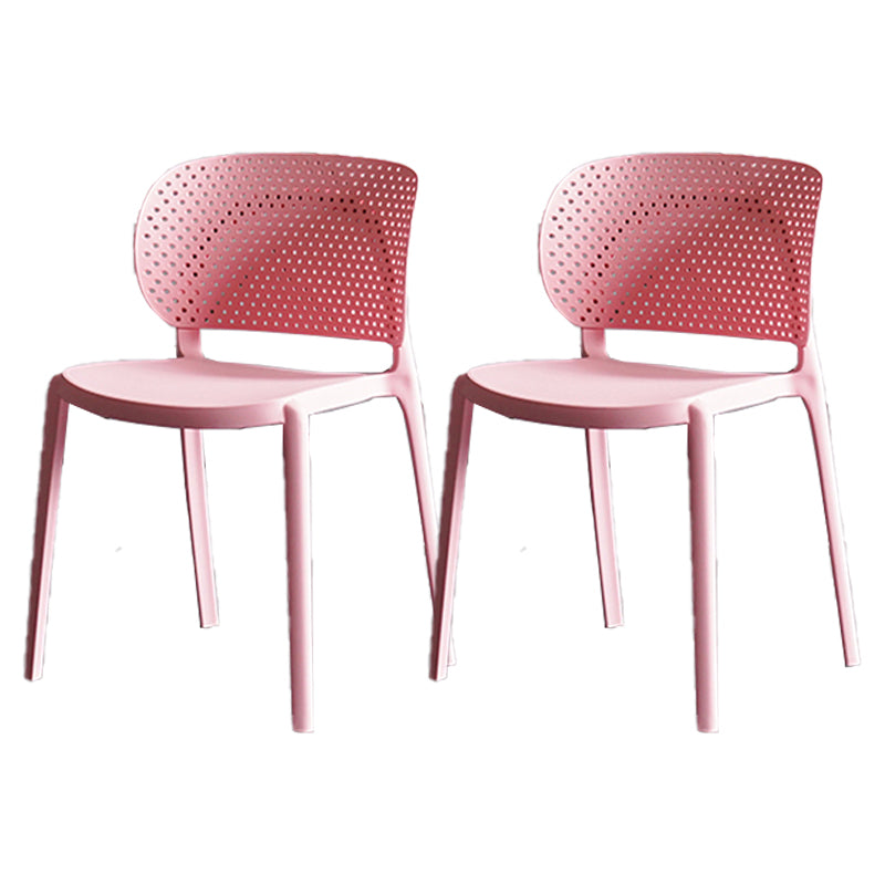 Sillas contemporáneas que cenan la silla lateral abierta plástica sin brazos para la cocina