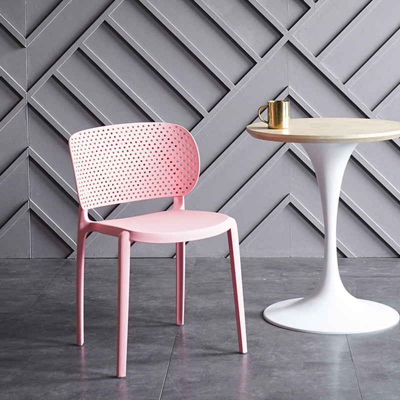 Sillas contemporáneas que cenan la silla lateral abierta plástica sin brazos para la cocina
