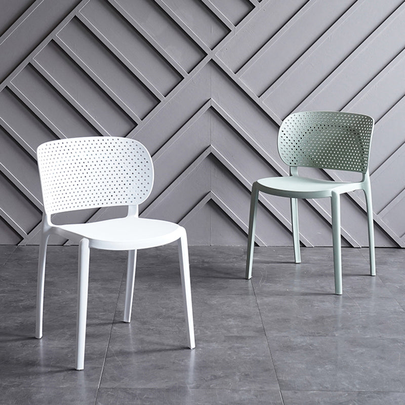 Sillas contemporáneas que cenan la silla lateral abierta plástica sin brazos para la cocina