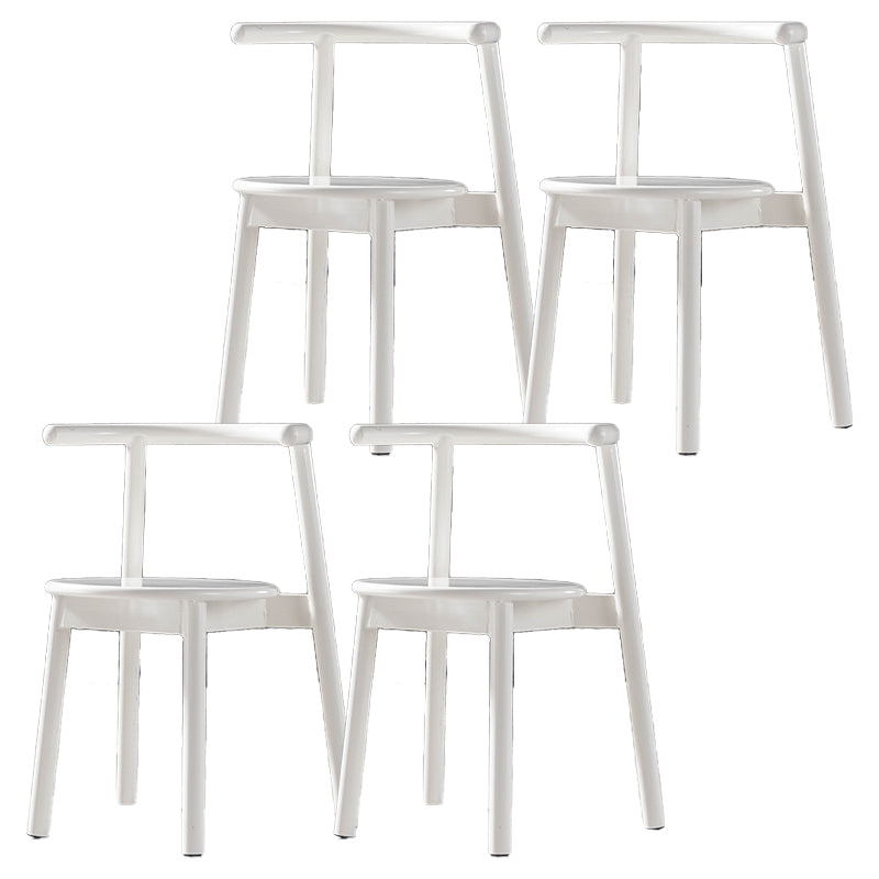Sillas contemporáneas que cenan las sillas laterales abiertas sin brazos con las piernas del metal para la cocina