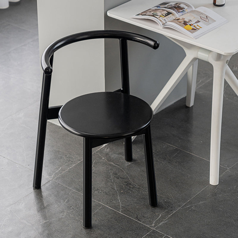 Sillas contemporáneas que cenan las sillas laterales abiertas sin brazos con las piernas del metal para la cocina