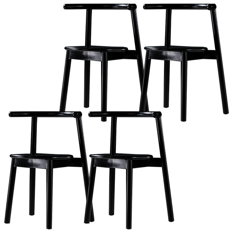 Sillas contemporáneas que cenan las sillas laterales abiertas sin brazos con las piernas del metal para la cocina