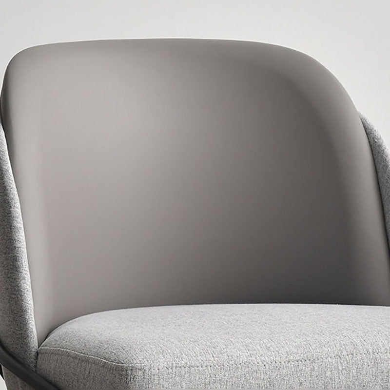 Sillas laterales de tela de comedor escandinavo Silla con respaldo sólido sin brazos