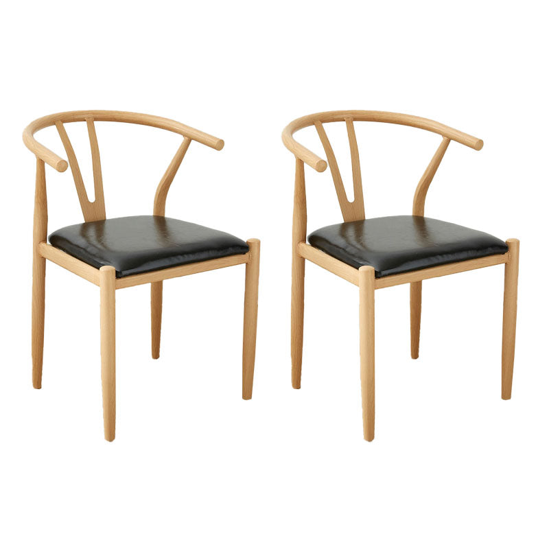 Silla de estilo moderno, silla auxiliar sin brazos con patas de metal para cocina