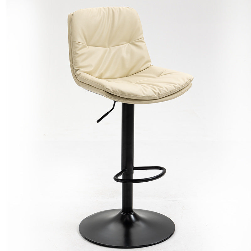 Modern Style Metal Bar Stools with Swivel and Adjustable Height Living Room Bar Stools