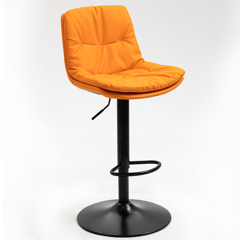 Modern Style Metal Bar Stools with Swivel and Adjustable Height Living Room Bar Stools