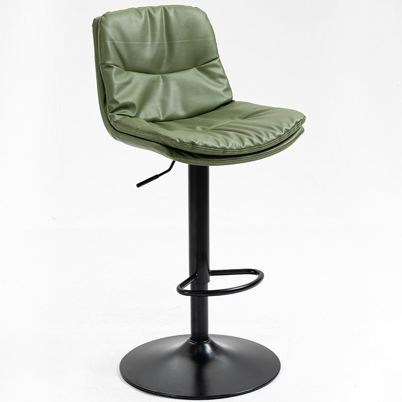Modern Style Metal Bar Stools with Swivel and Adjustable Height Living Room Bar Stools