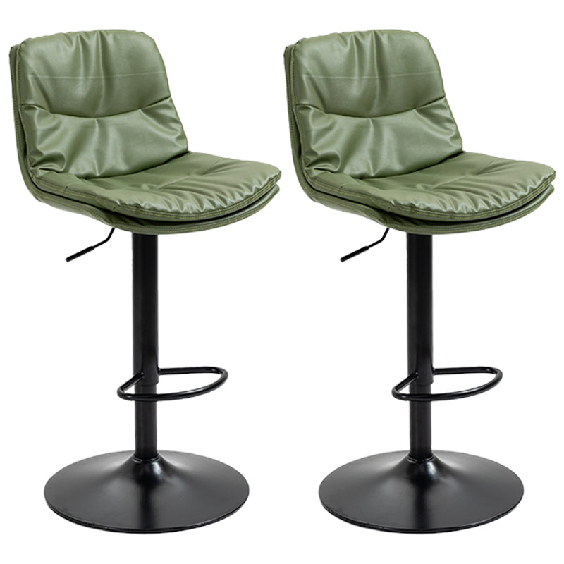 Modern Style Metal Bar Stools with Swivel and Adjustable Height Living Room Bar Stools