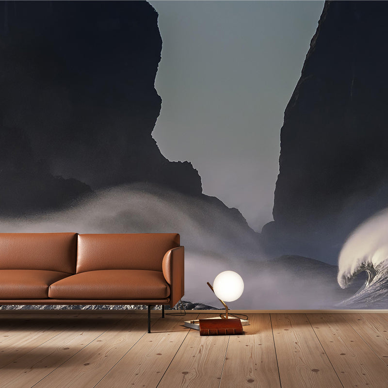 Washable Stain Resistant Mural Wallpaper Sea Scenery Indoor Wall Mural