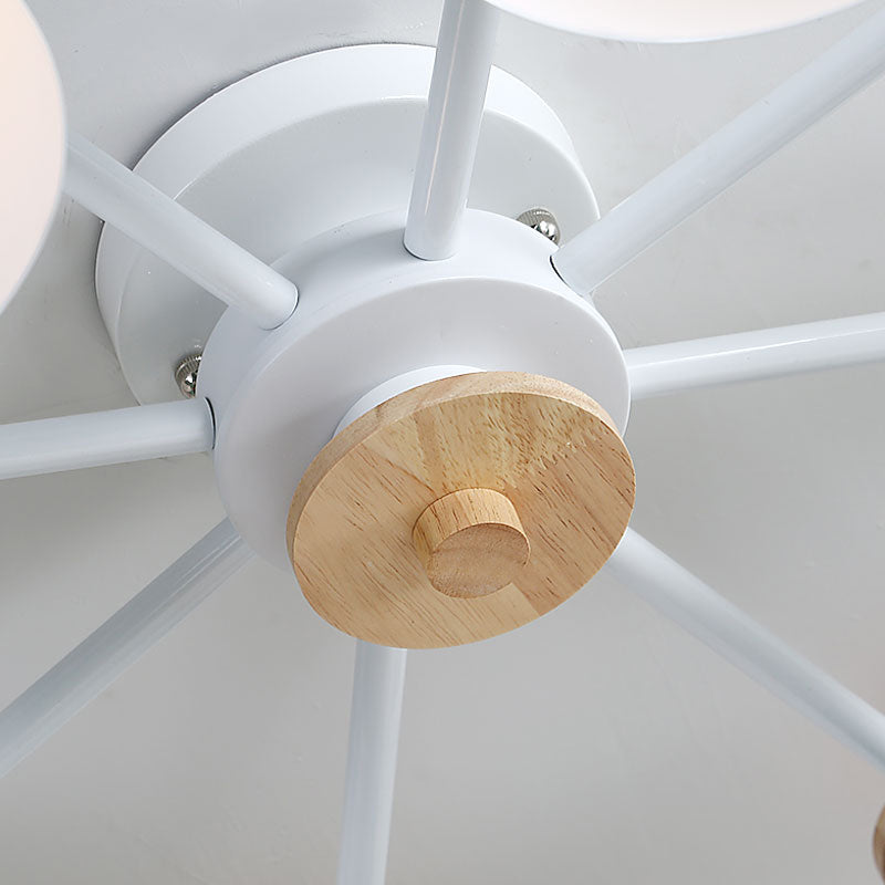 Contemporary Flush Light Fixtures Iron Cone-Shaped Macaron Flush Mount Lamp