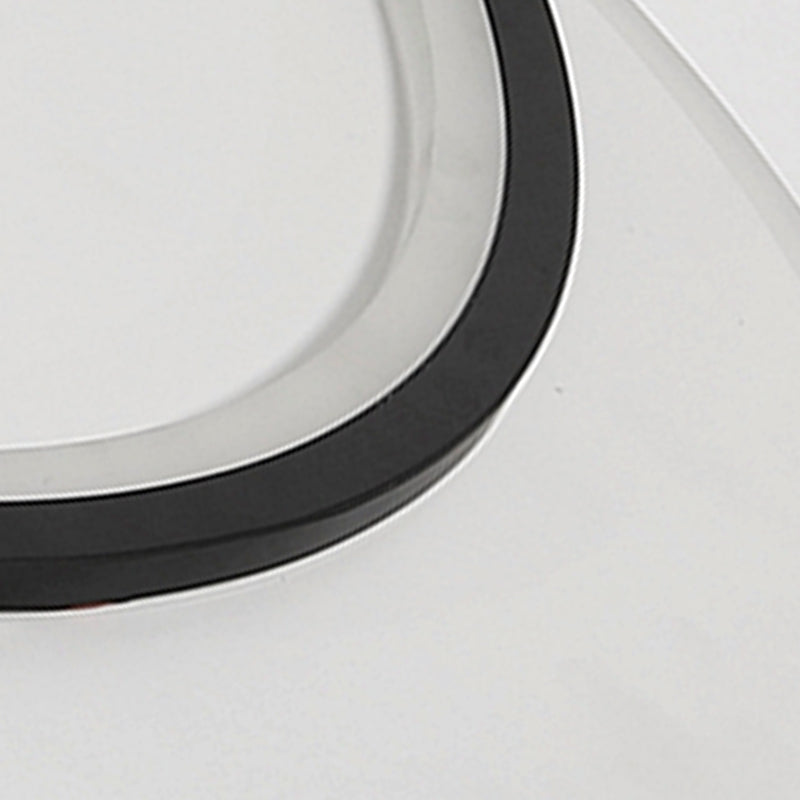 Black Circles Ceiling Light Fixture Minimalist LED Metal Ceiling Flush Mount