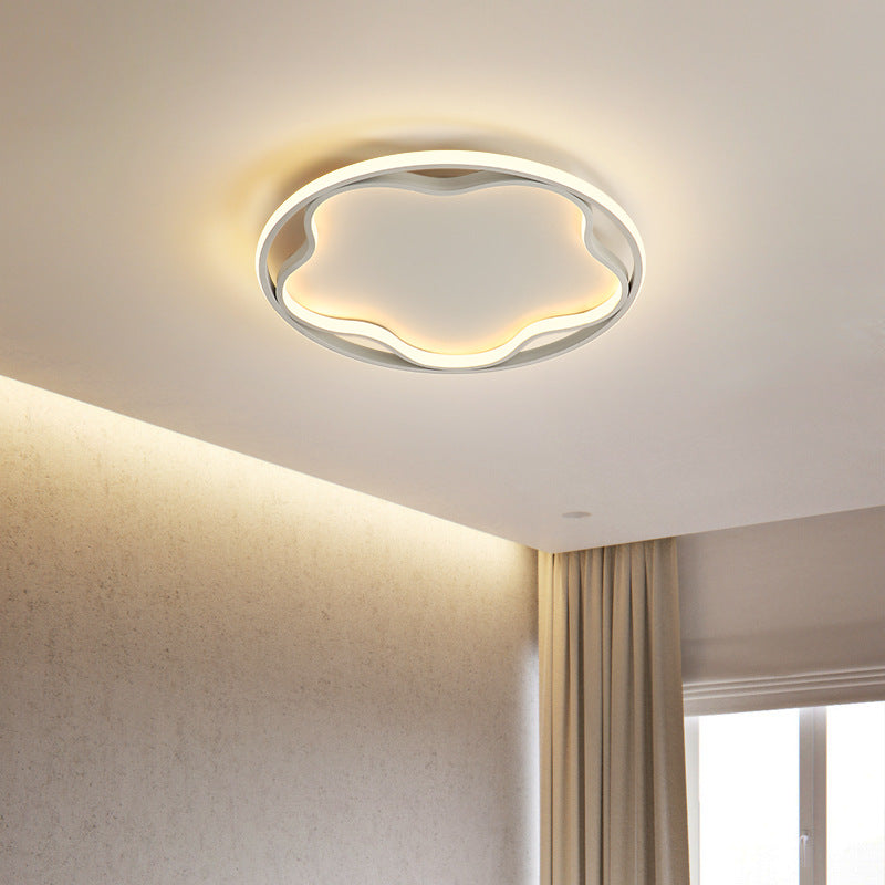 Flor de metal cerca de la iluminación del techo Luz de techo blanca LED nórdica