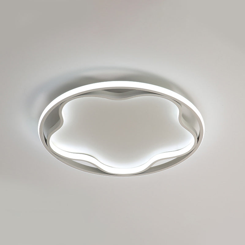 Flor de metal cerca de la iluminación del techo Luz de techo blanca LED nórdica
