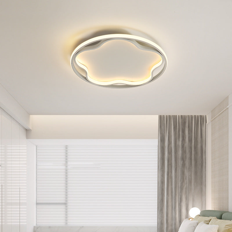 Flor de metal cerca de la iluminación del techo Luz de techo blanca LED nórdica