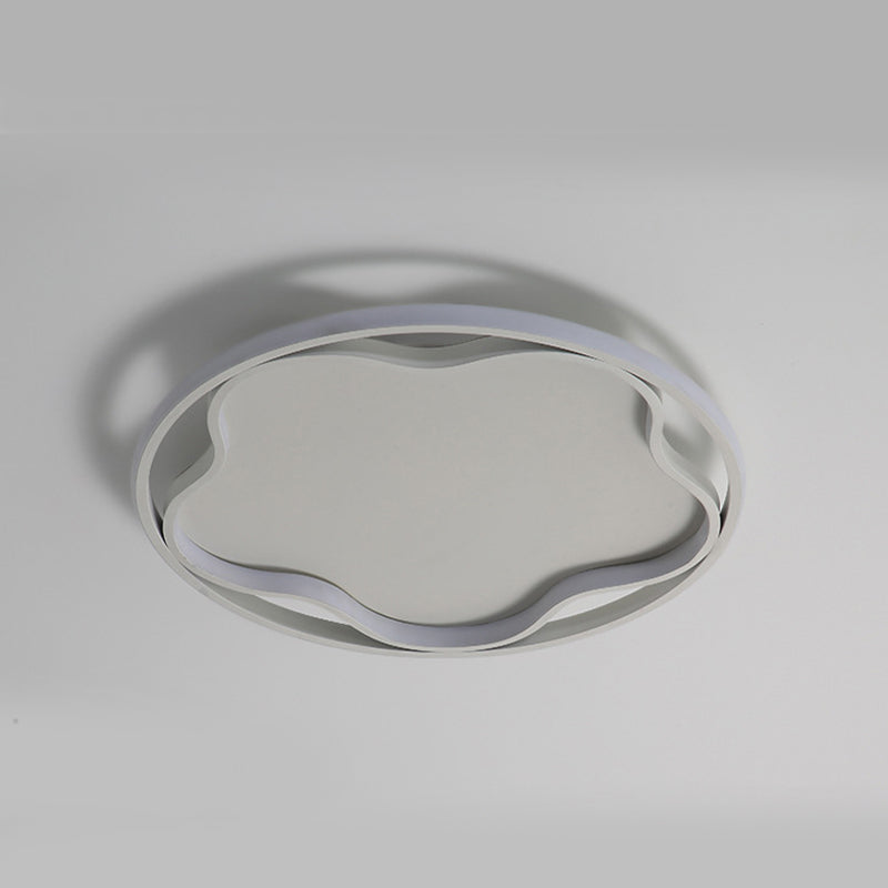 Flor de metal cerca de la iluminación del techo Luz de techo blanca LED nórdica