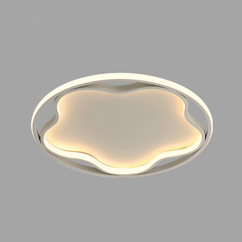 Flor de metal cerca de la iluminación del techo Luz de techo blanca LED nórdica