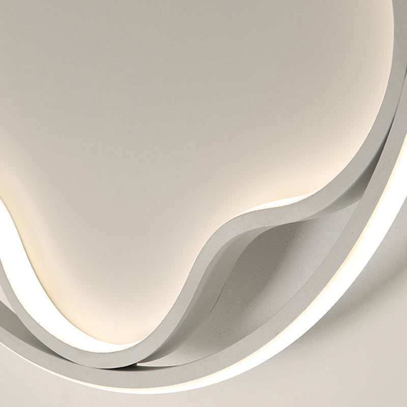 Flor de metal cerca de la iluminación del techo Luz de techo blanca LED nórdica