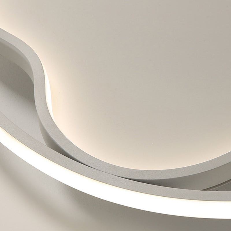 Flor de metal cerca de la iluminación del techo Luz de techo blanca LED nórdica