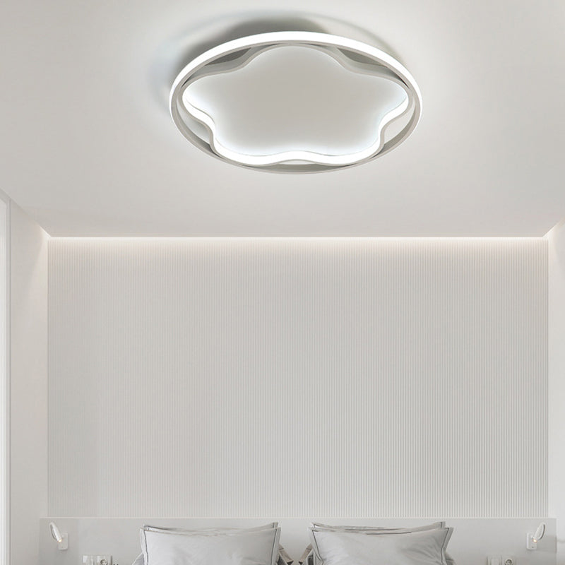 Flor de metal cerca de la iluminación del techo Luz de techo blanca LED nórdica