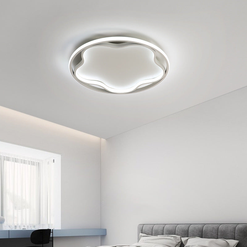 Flor de metal cerca de la iluminación del techo Luz de techo blanca LED nórdica