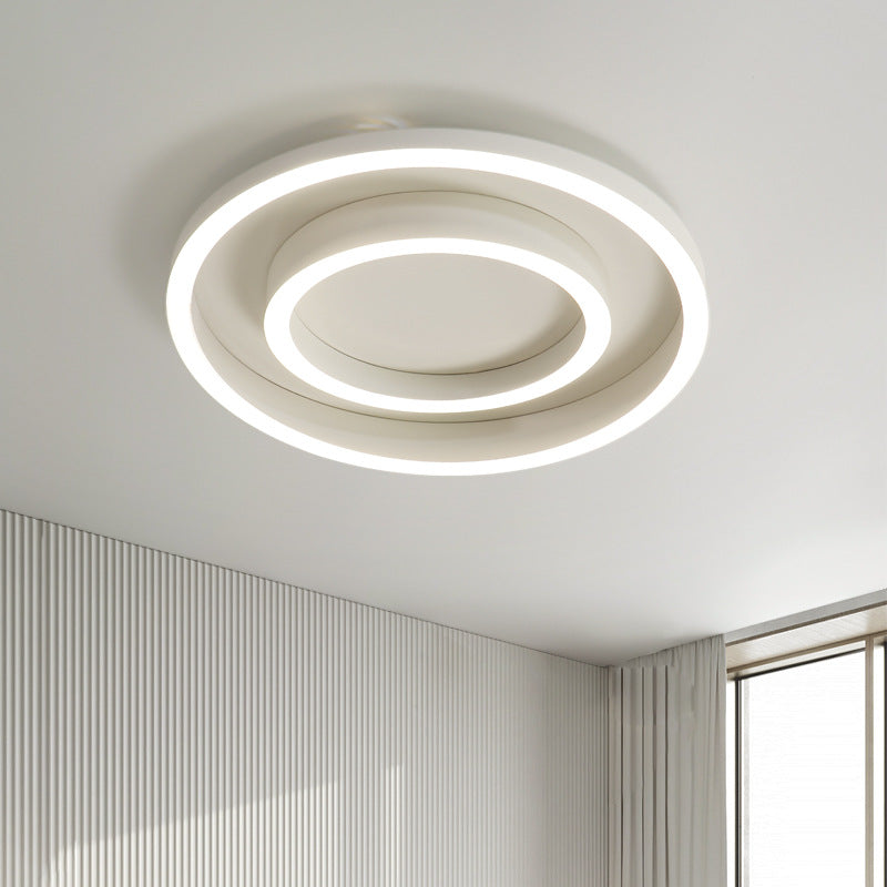 Moderno LED de techo de la luz de techo de los círculos blancos de techo con la pala de metal