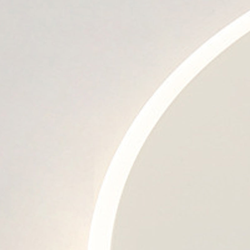 I moderni cerchi soffitto a filo a sfioramento della luce in alluminio Apparecchiatura da letto in bianco in bianco