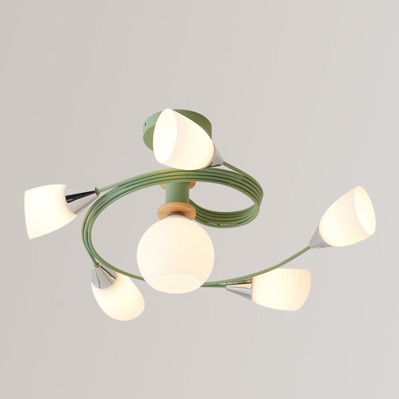 Glasgeometrische Form spüle Deckenleuchte modern