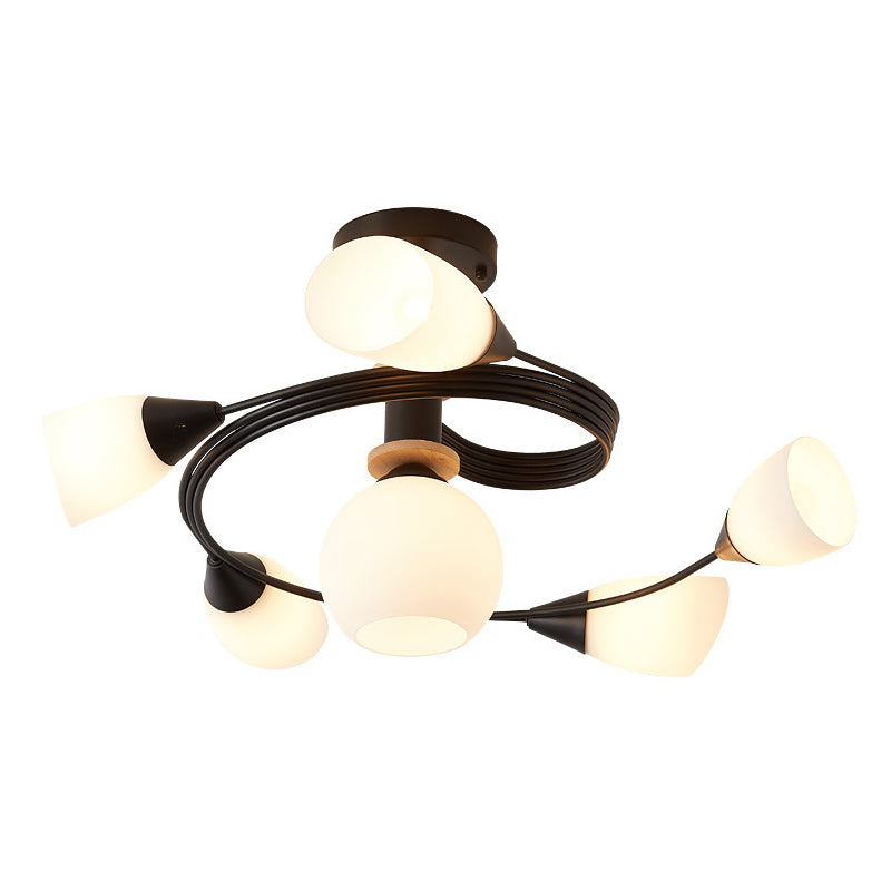 Glasgeometrische Form spüle Deckenleuchte modern