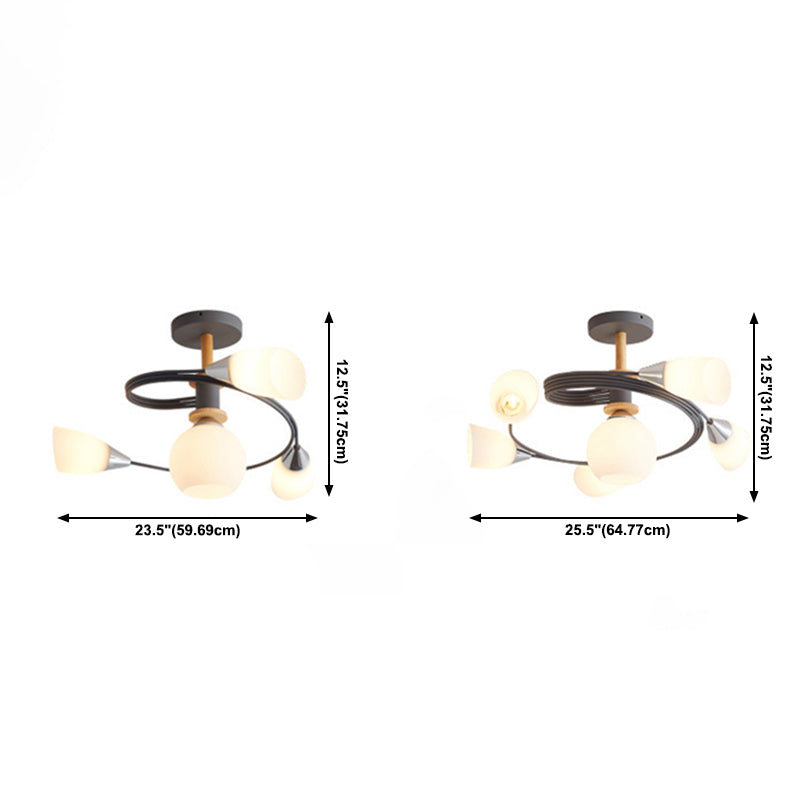 Glasgeometrische Form spüle Deckenleuchte modern