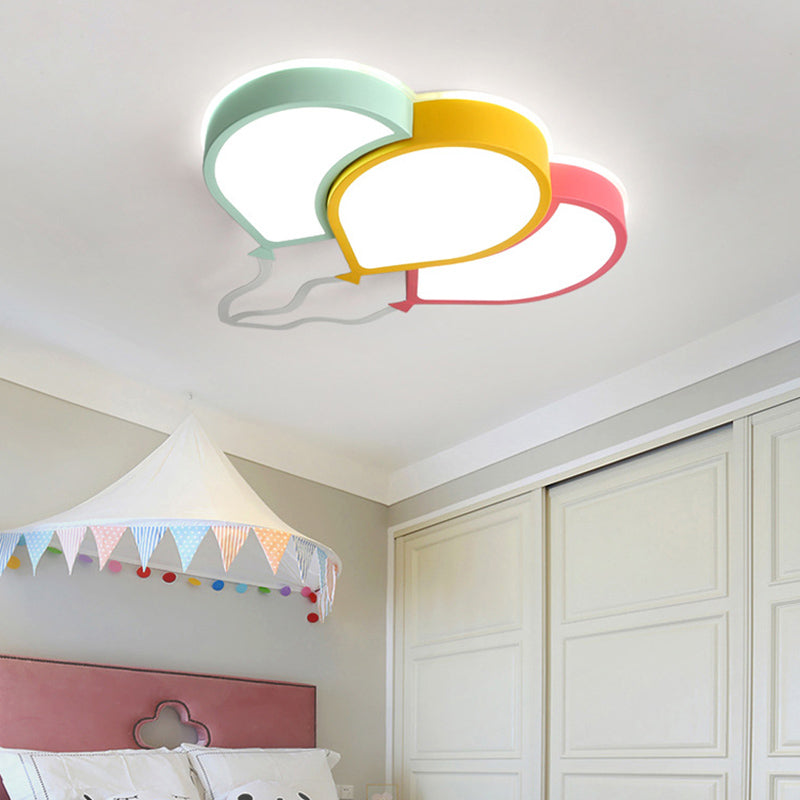 Plafonnier encastré en forme de ballon en métal Style enfant 3 lumières éclairage encastré