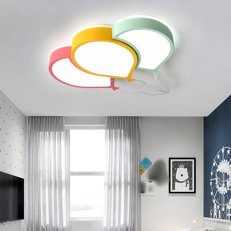 Plafonnier encastré en forme de ballon en métal Style enfant 3 lumières éclairage encastré