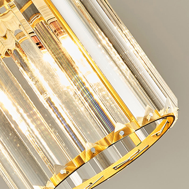 Contemporary Style Geometry Island Lighting Crystal 3 Light Island Pendant Lights