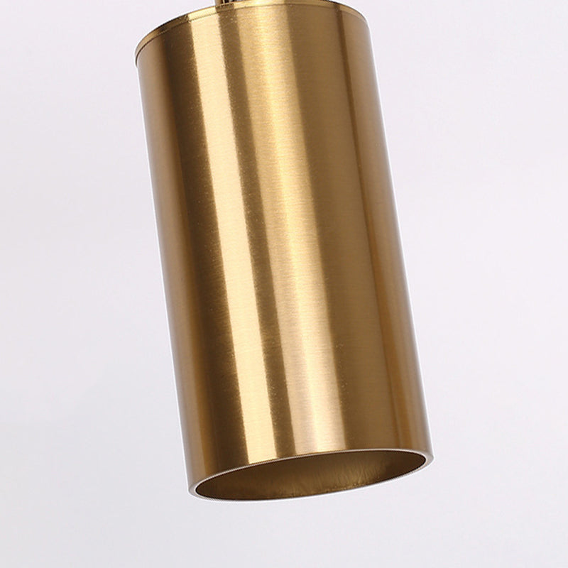 Cilindros de cilindro de estilo contemporáneo Pendientes de metal Pendientes de metal Lights Lights