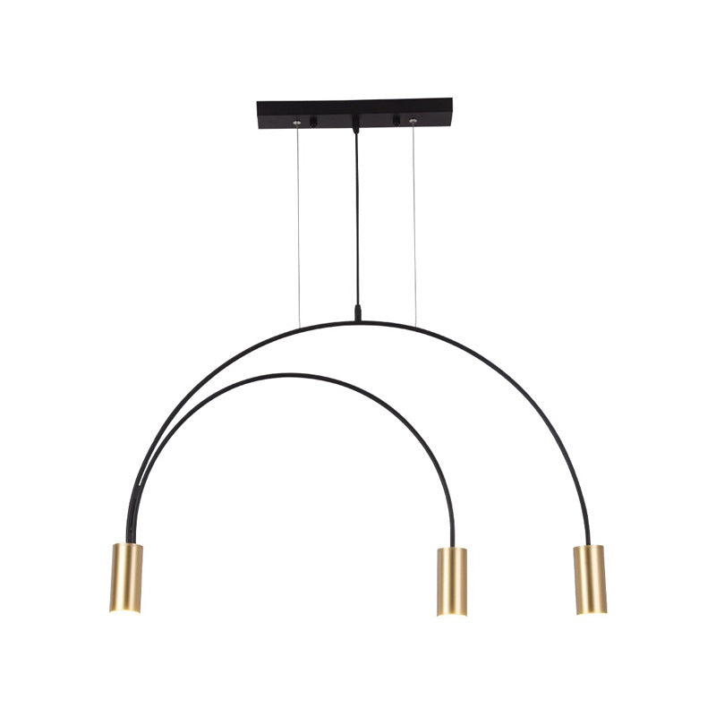 Cilindros de cilindro de estilo contemporáneo Pendientes de metal Pendientes de metal Lights Lights