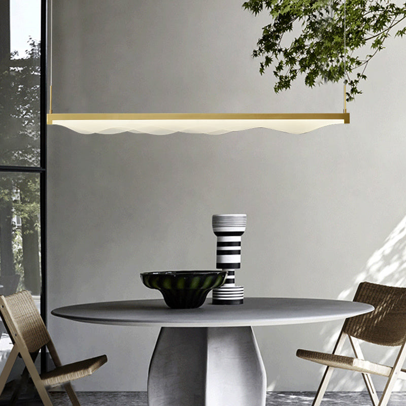 Zeitgenössischer Stil lineare Inselanhänger Metal Island Leuchten