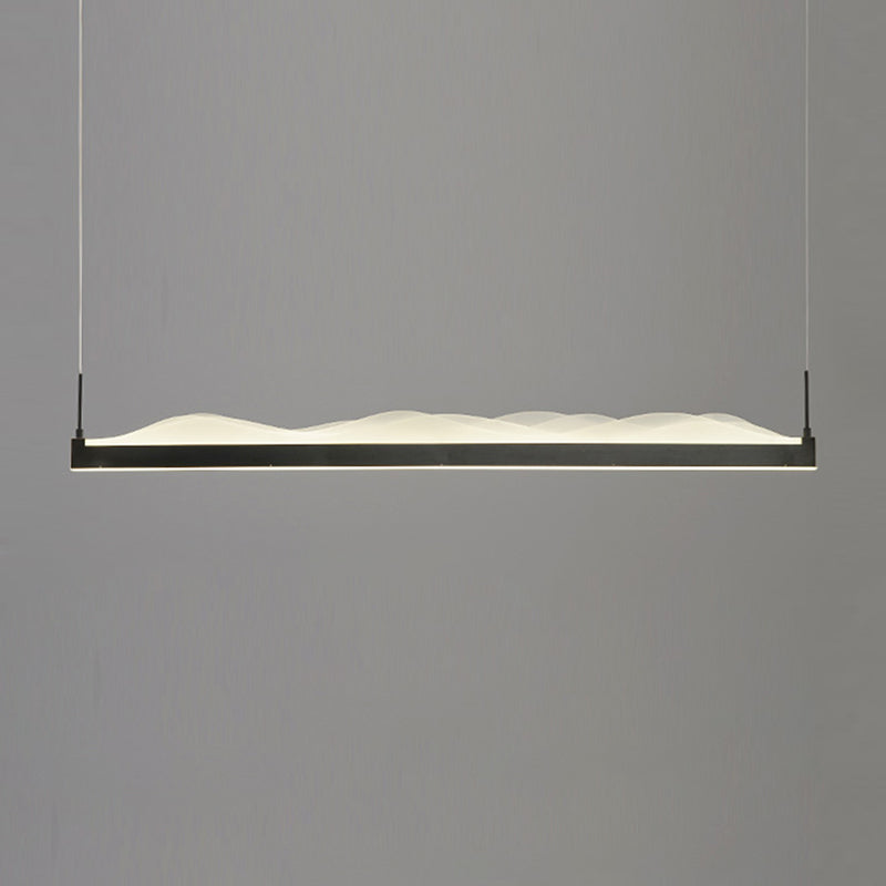 Contemporary Style Linear Island Pendants Metal Island Light Fixtures