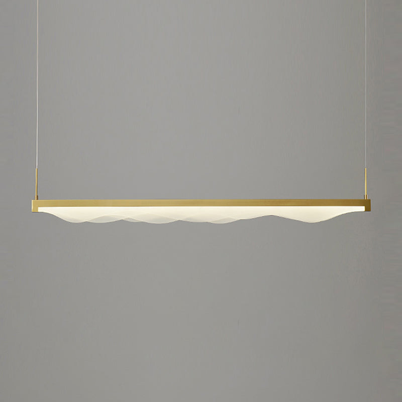 Contemporary Style Linear Island Pendants Metal Island Light Fixtures