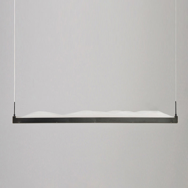 Zeitgenössischer Stil lineare Inselanhänger Metal Island Leuchten