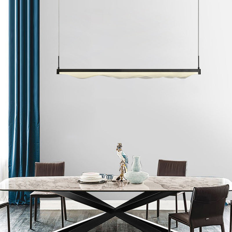 Pendientes de isla lineal de estilo contemporáneo Luz de la isla de metal.