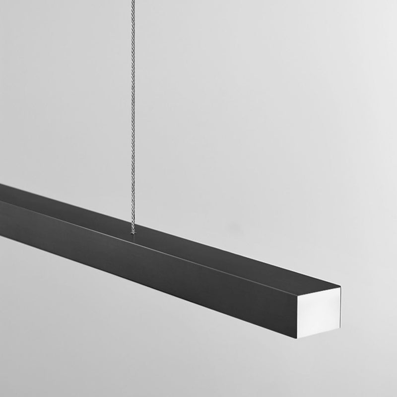 Zeitgenössischer Stil linearer Inselbeleuchtung Idee Metall 1- Licht Island Anhänger Licht